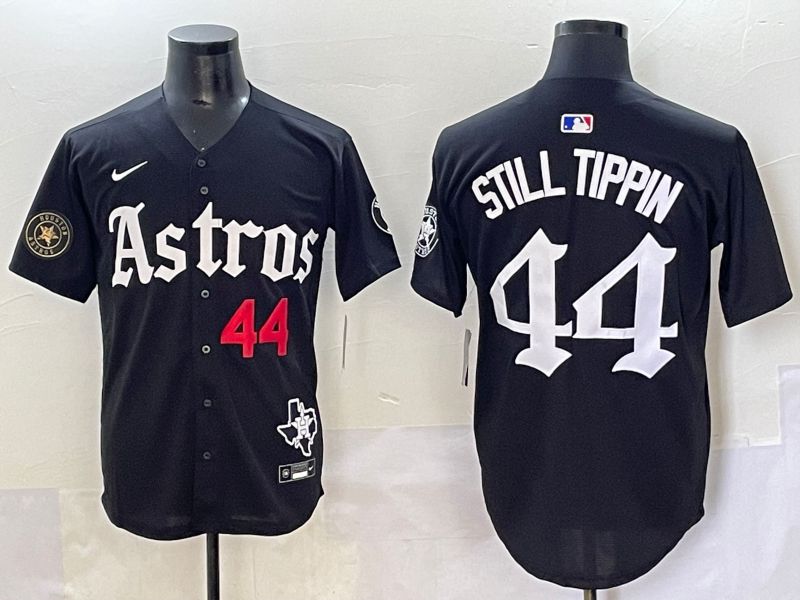 Men 2025 Houston Astros 44 Still Tippin Black Five generations Joint Name Nike MLB Jersey style 11